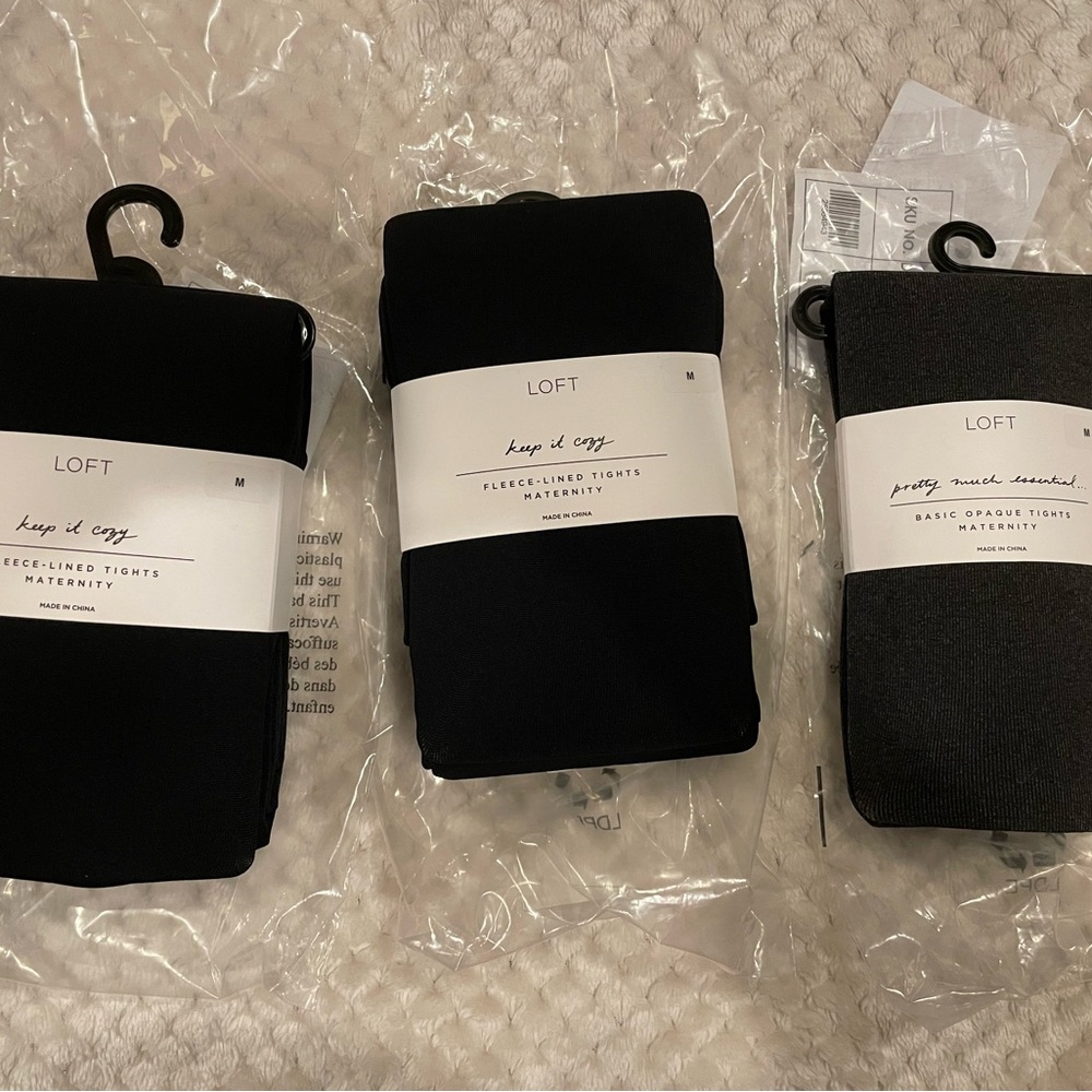 NWT LOFT Winter Maternity Tights Bundle - Size M